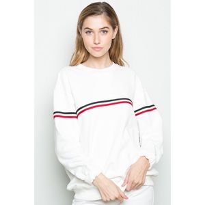 Brandy Melville Gracen Striped Sweatshirt